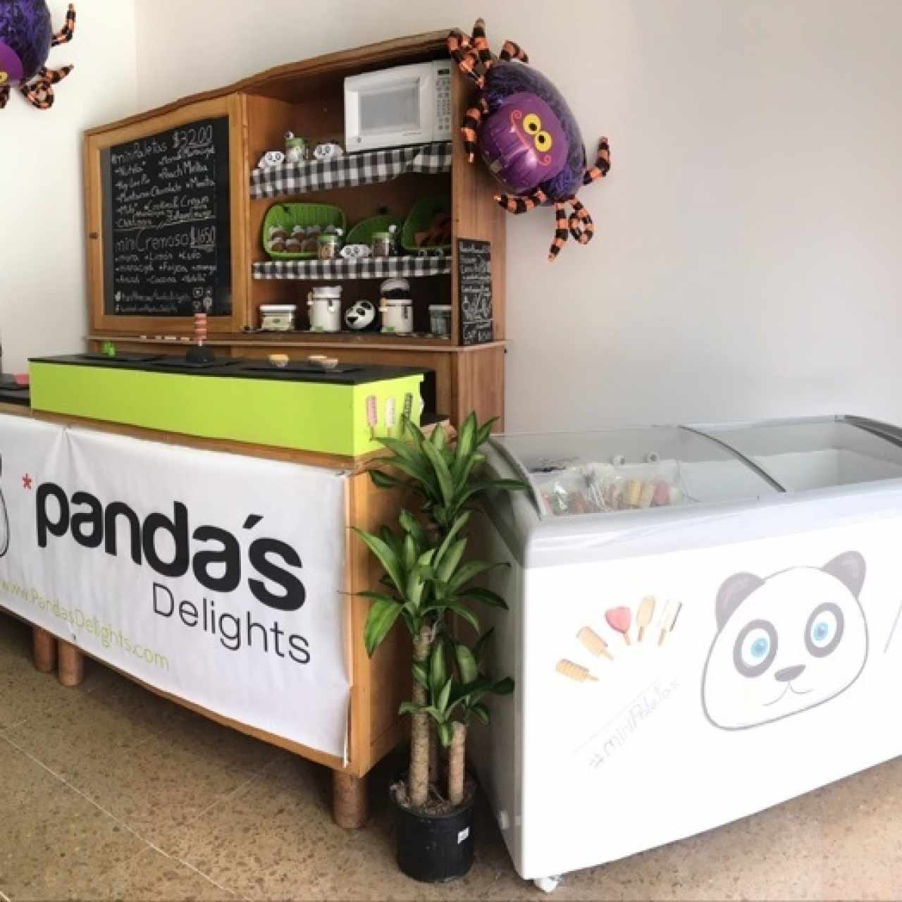 Stand de postres de Panda’s Delights