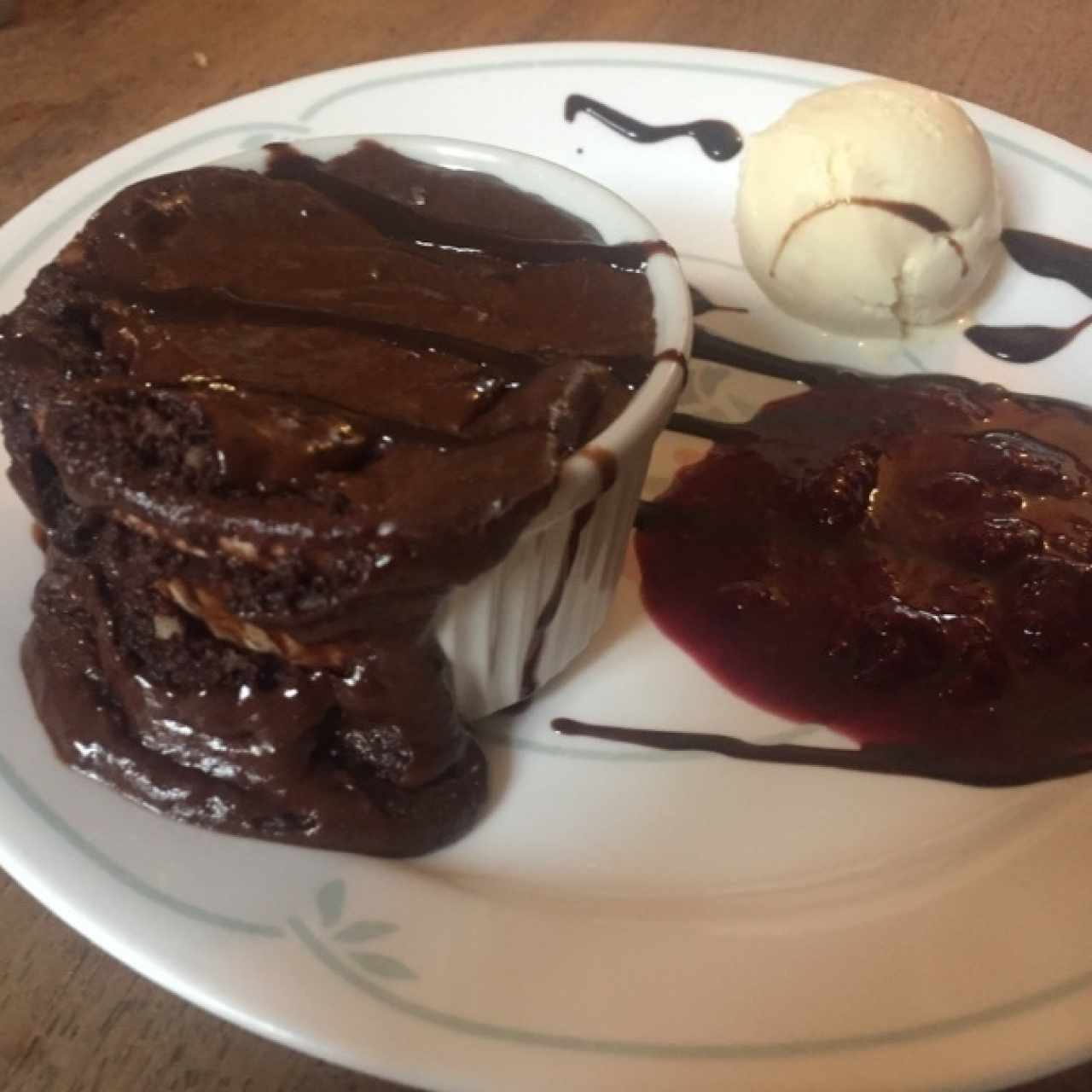 Volcan de chocolate grande