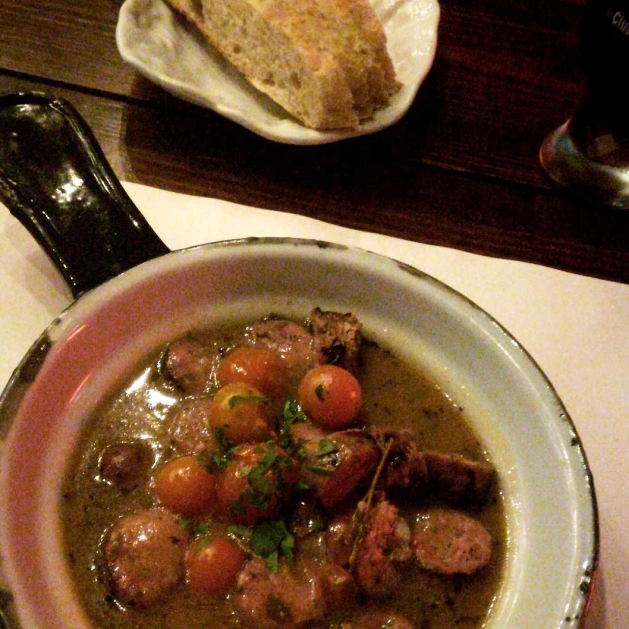 cazuela de chorizo