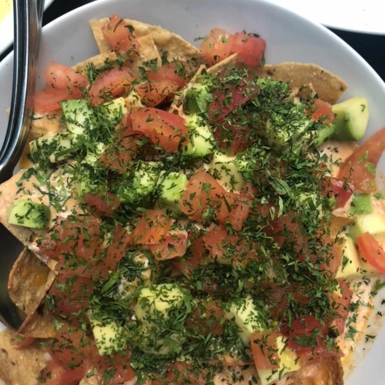 nachos de cangrejo