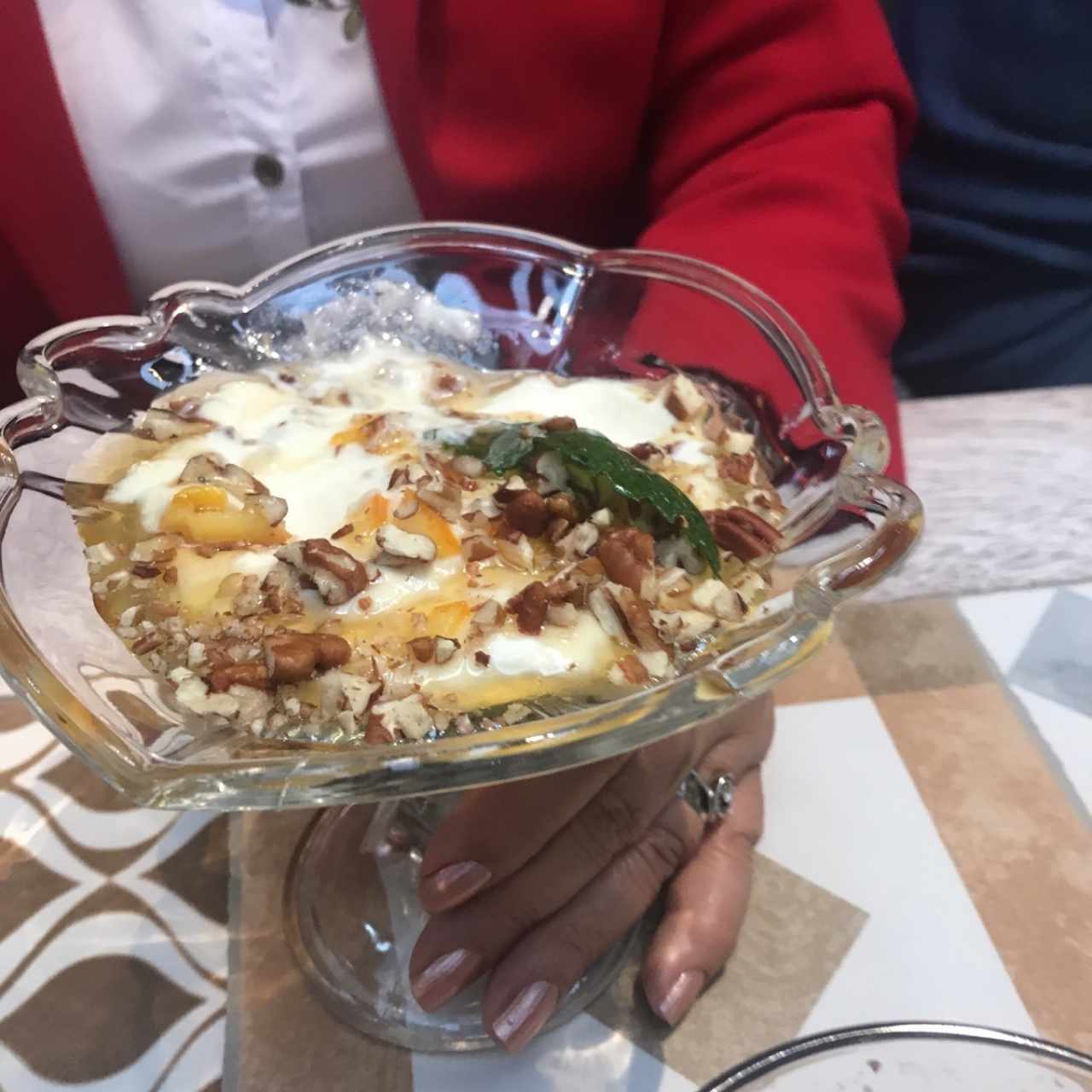 copa yogurt griego de naranja
