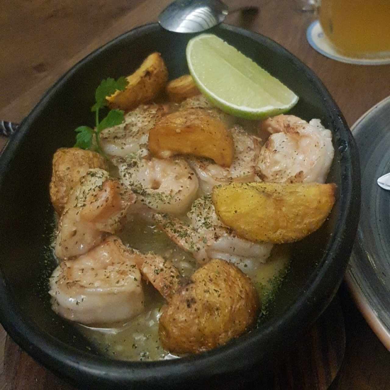 langostinos al ajillo 