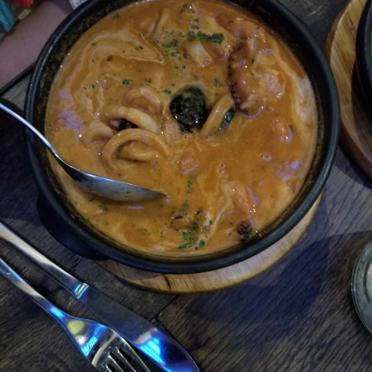 cazuela de mariscos