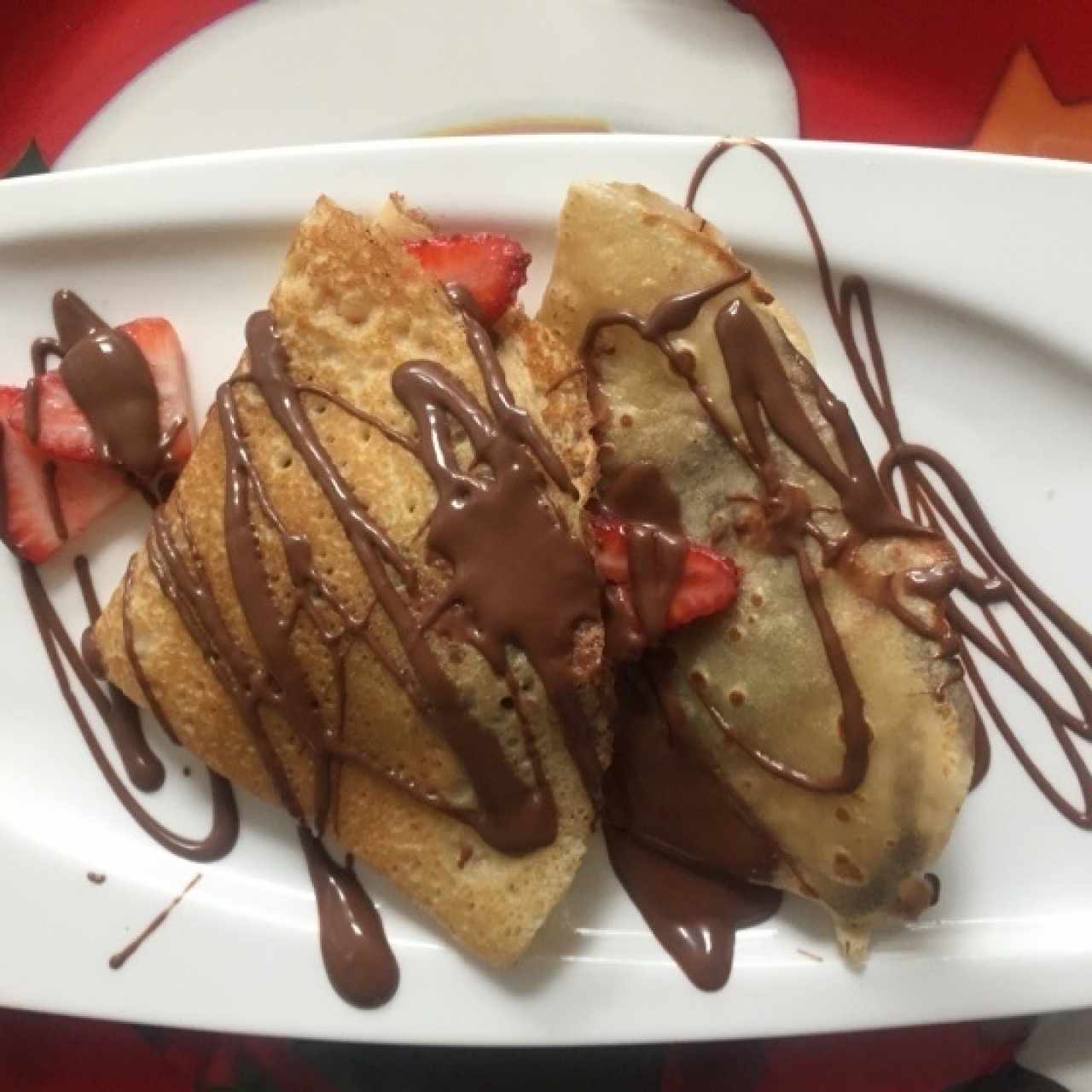 Crepe de nutella, fresa y banano