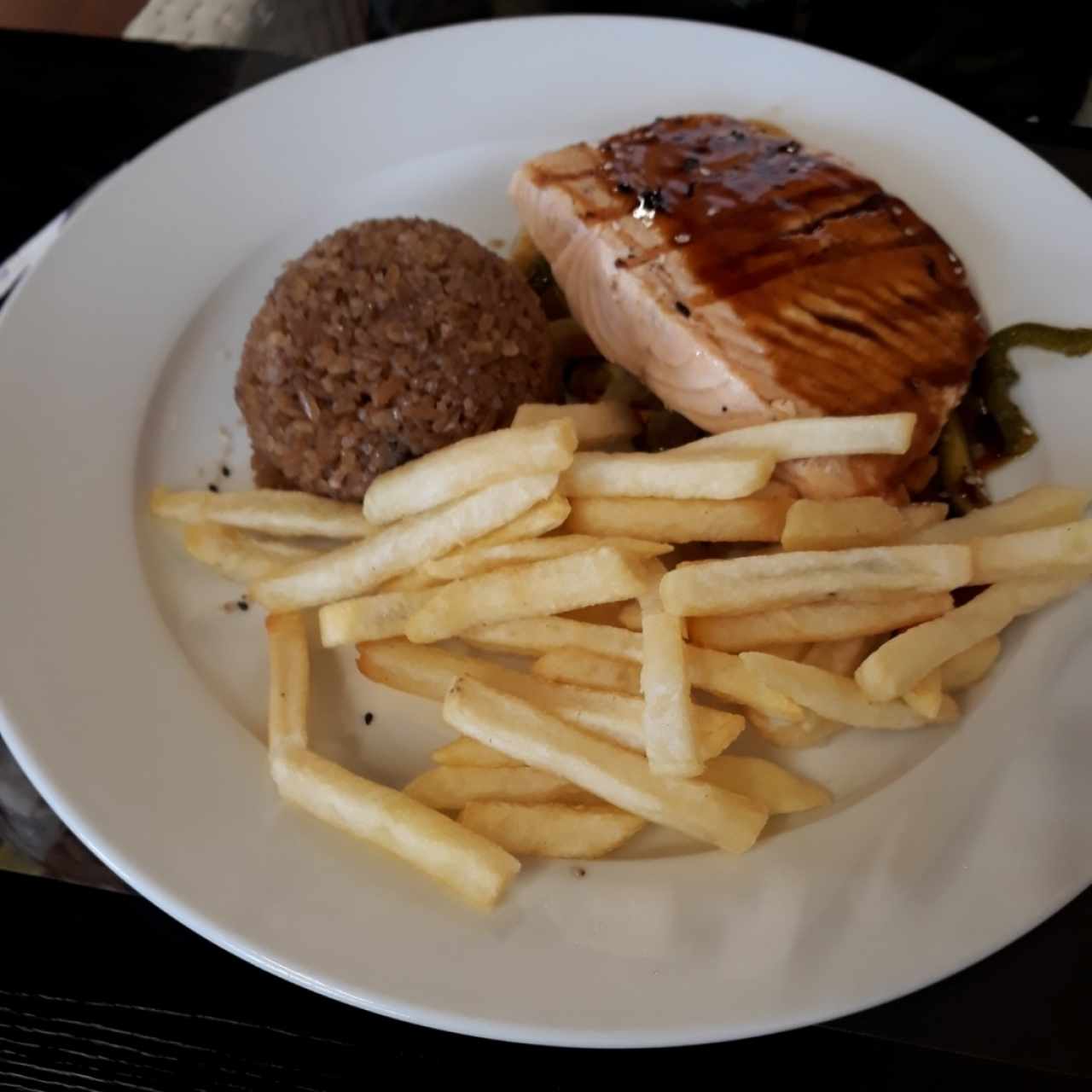Salmón teriyaky
