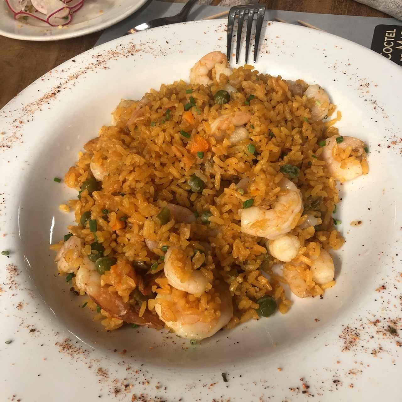 arriz con camarones