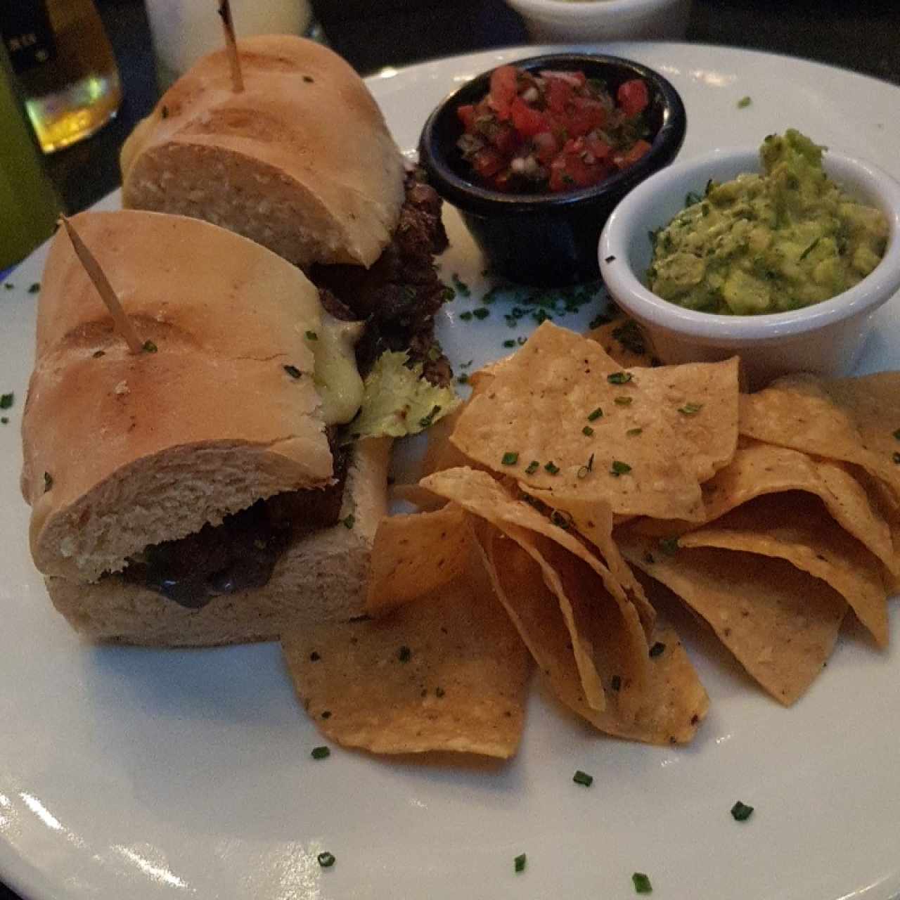 sándwich de arrachera