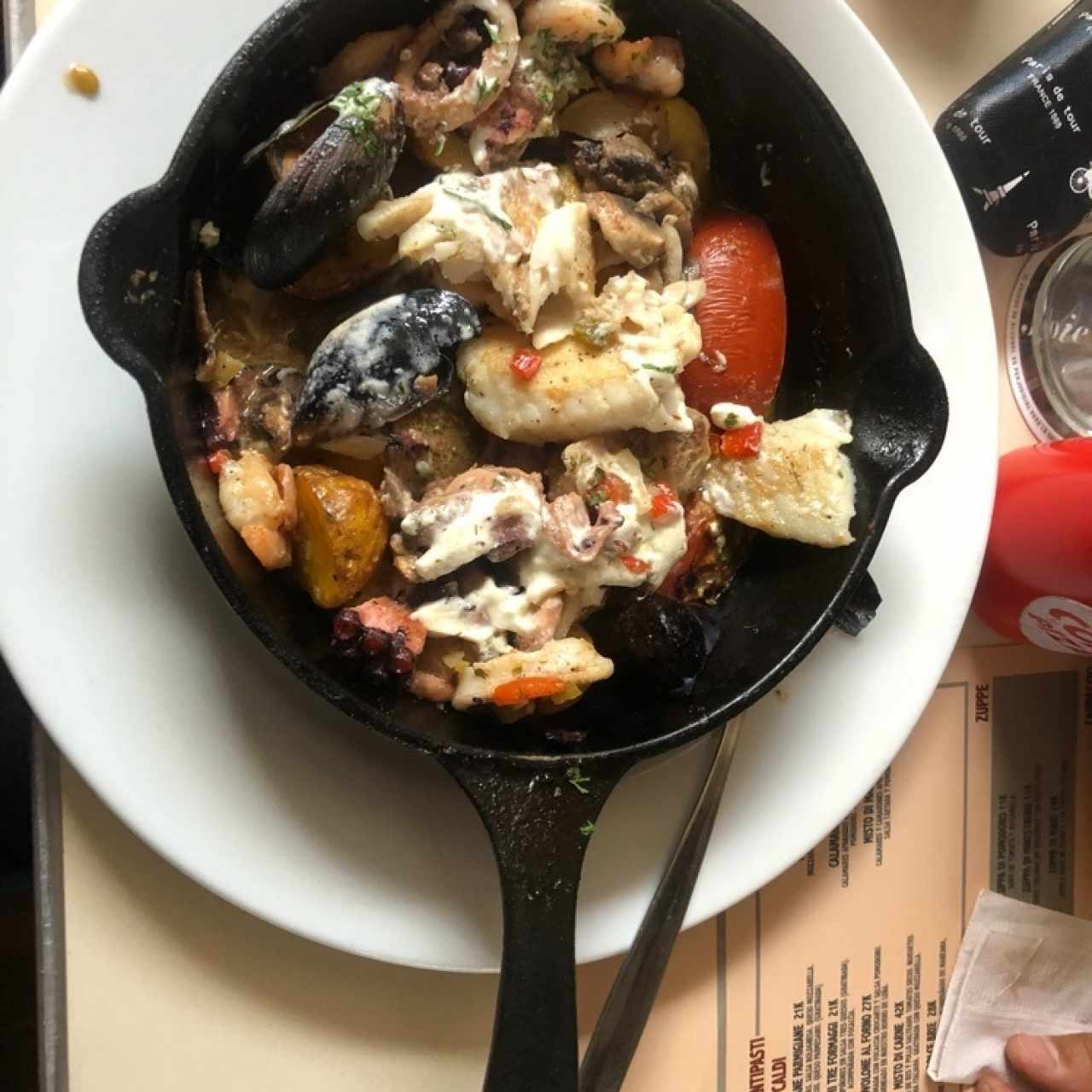 casuela de mariscos 