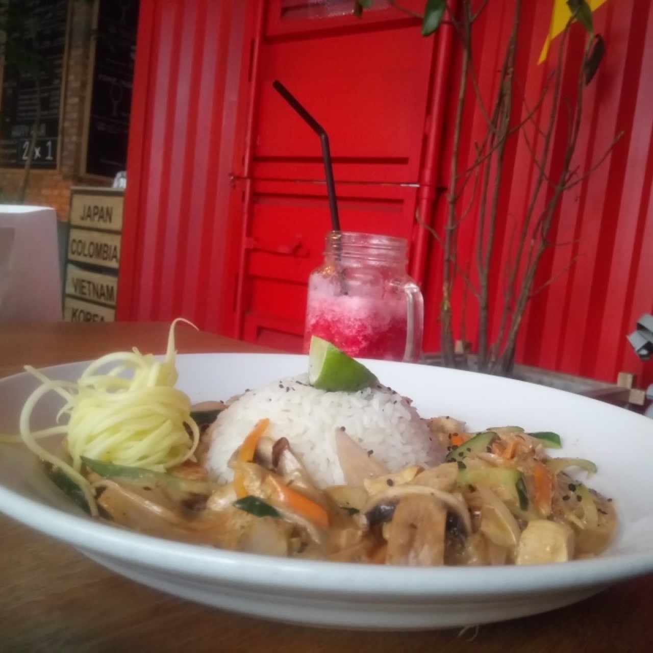 Curry de pollo