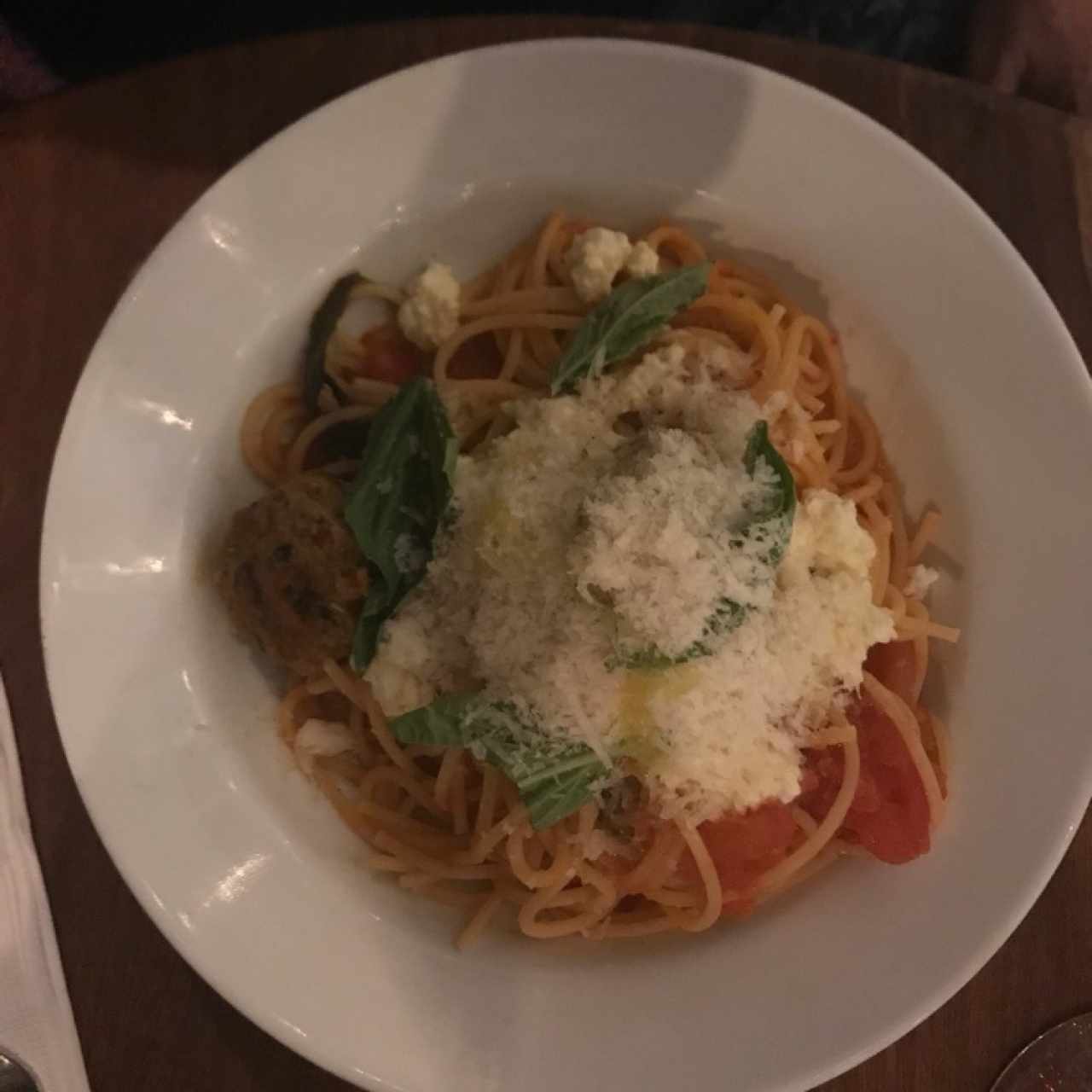 Spaguetti meatballs