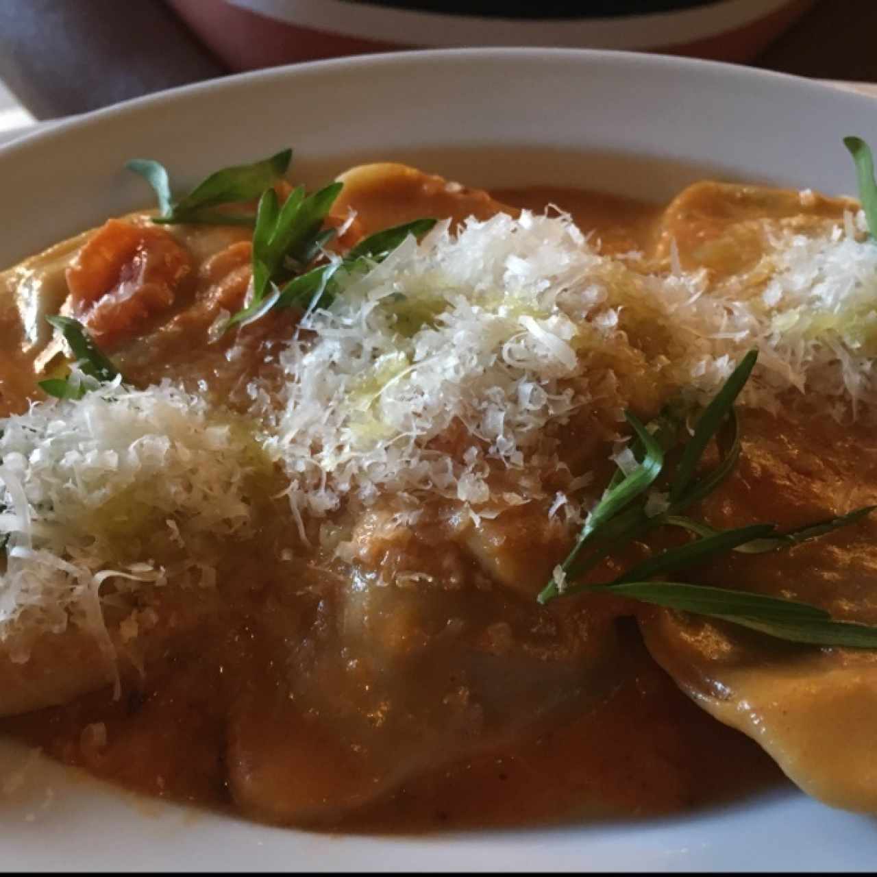 Raviolis rellenos de cerdo