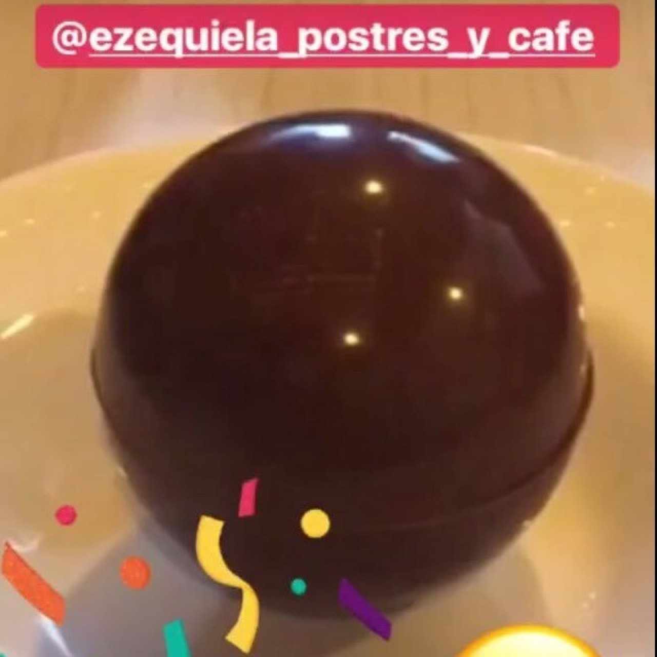 bola de chocolate 
