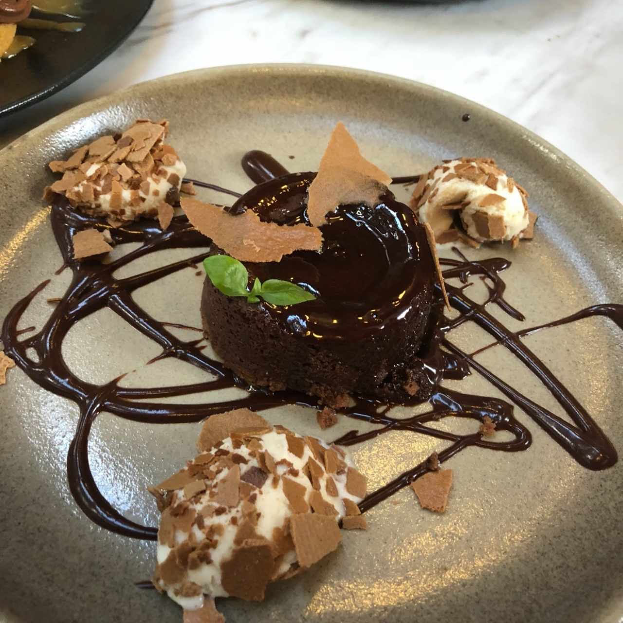 fondant de chocolate