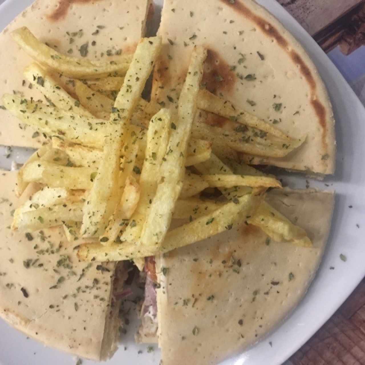 Sánduche doble. 