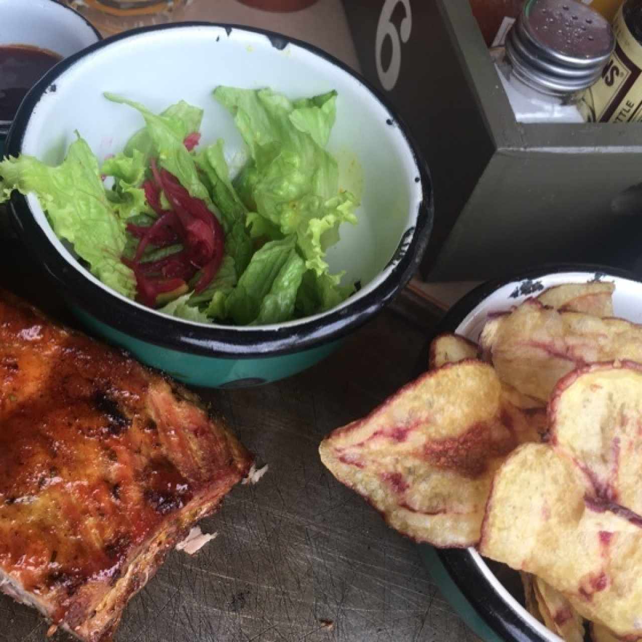 costilla de cerdo  bbq 