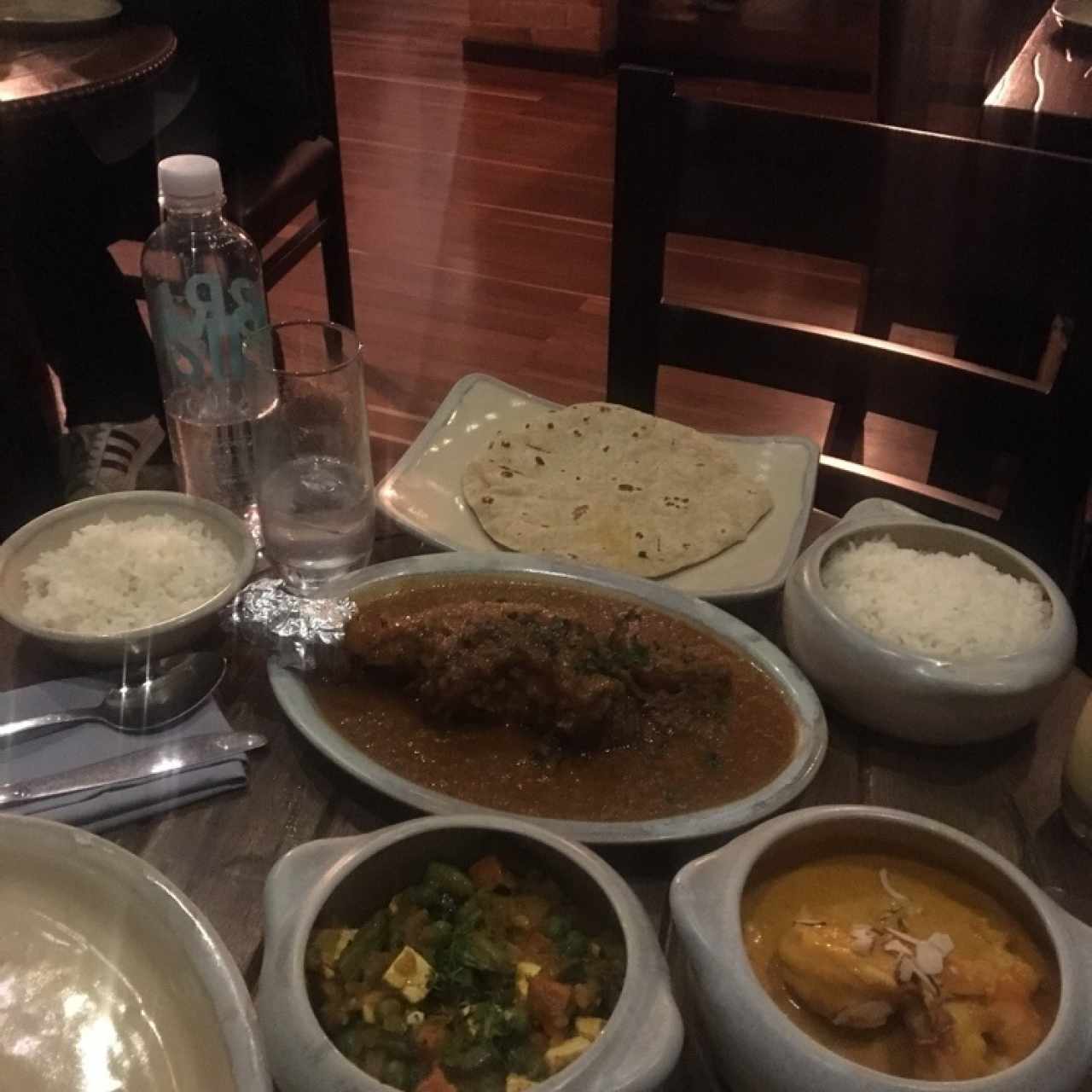 Lamb Shak + Prawn Curry + Mix vegetales