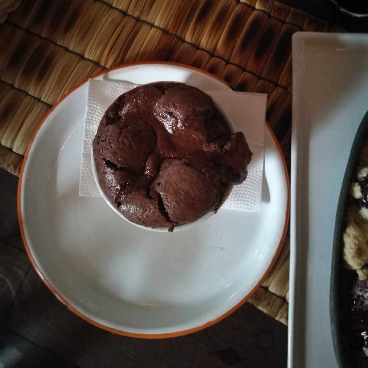 Postre de chocolate