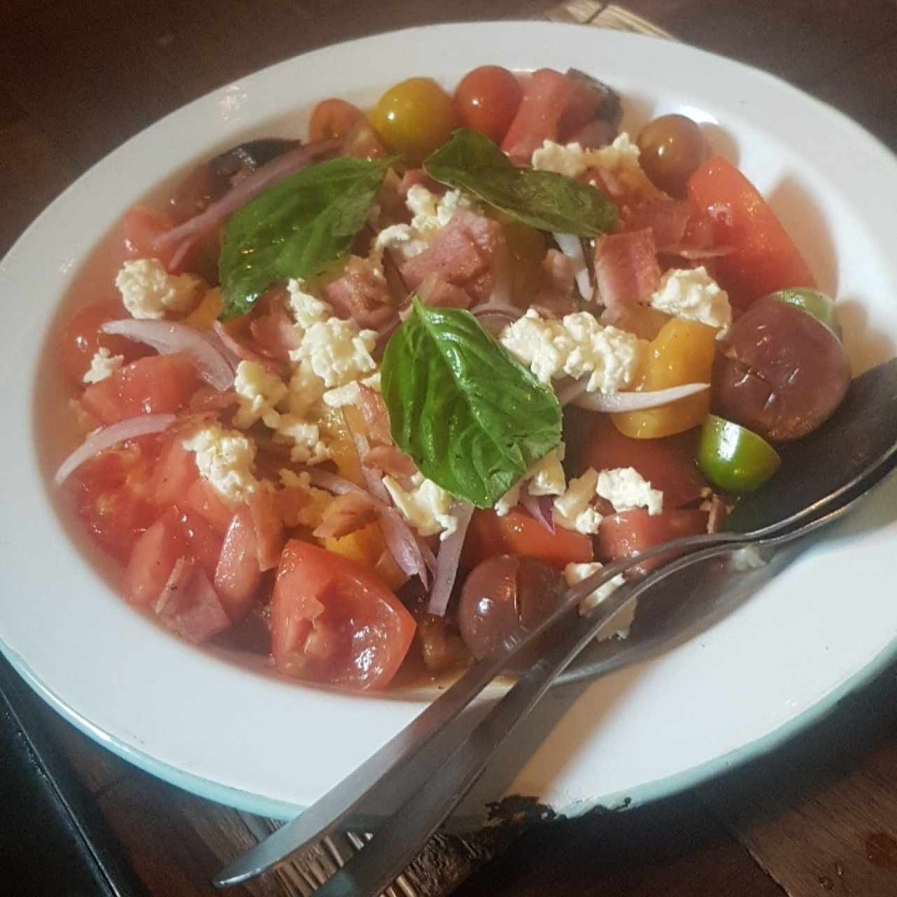 sandia con panceta