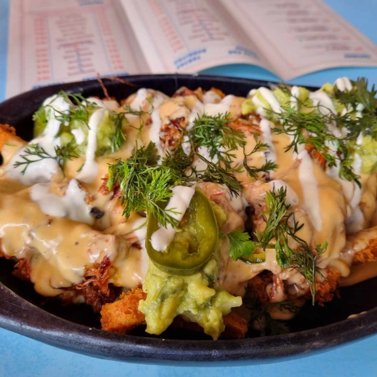 Poutine mexicano