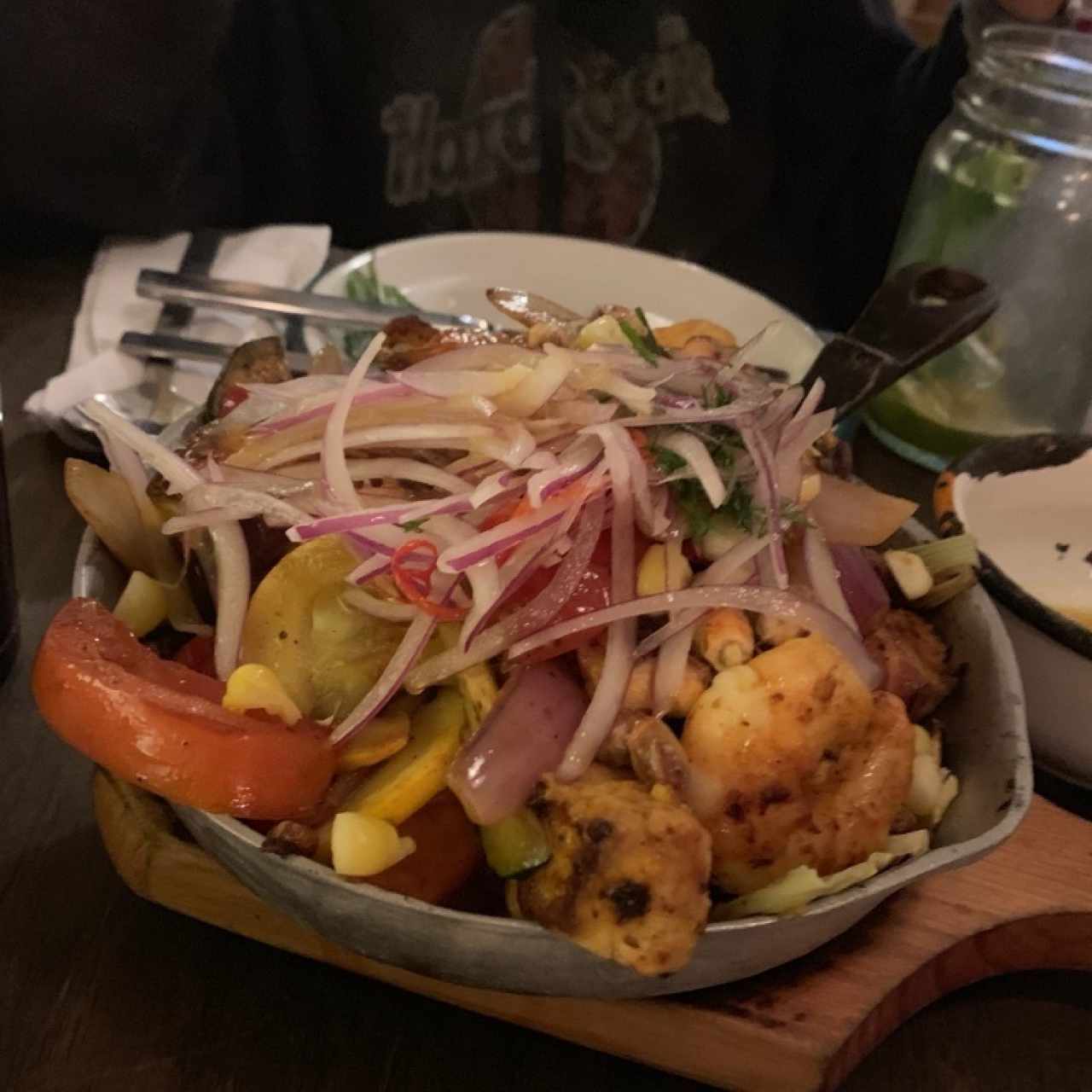 Parrilada en leche de Tigre