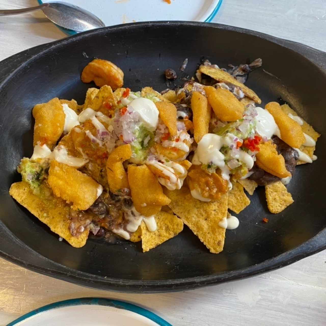 Nachos de pescado