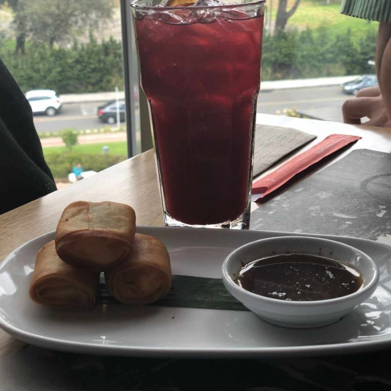 spring rolls de camarón 