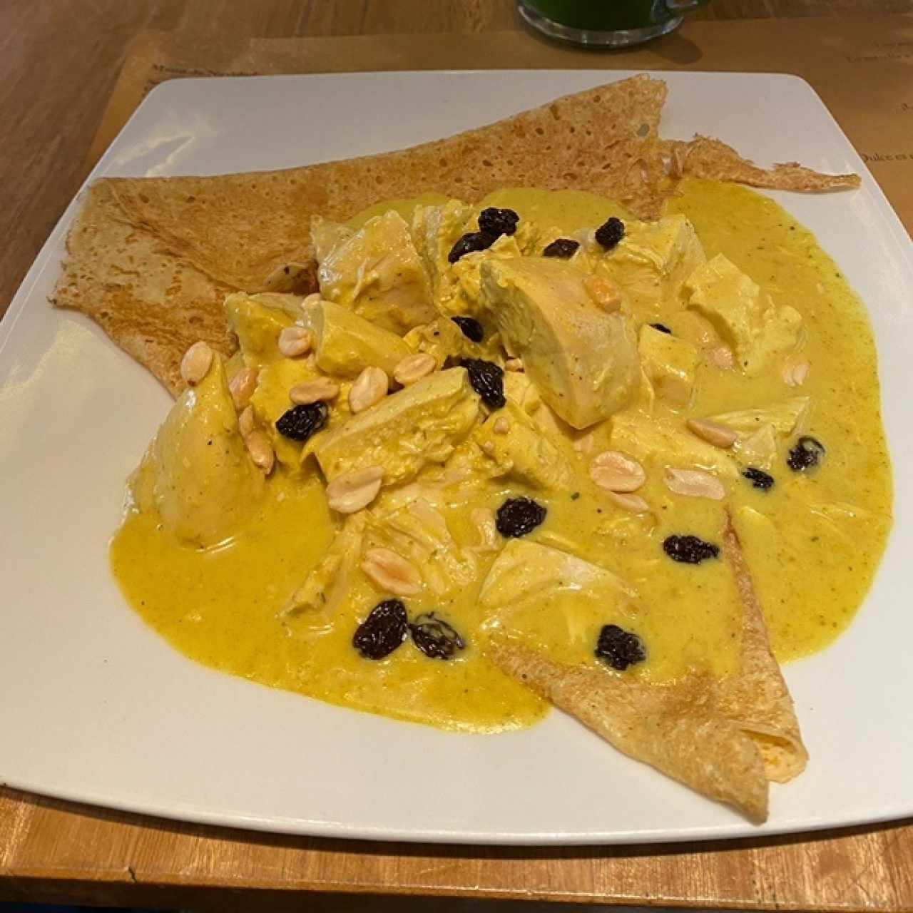 Crepes de Pollo Estilo Hindu