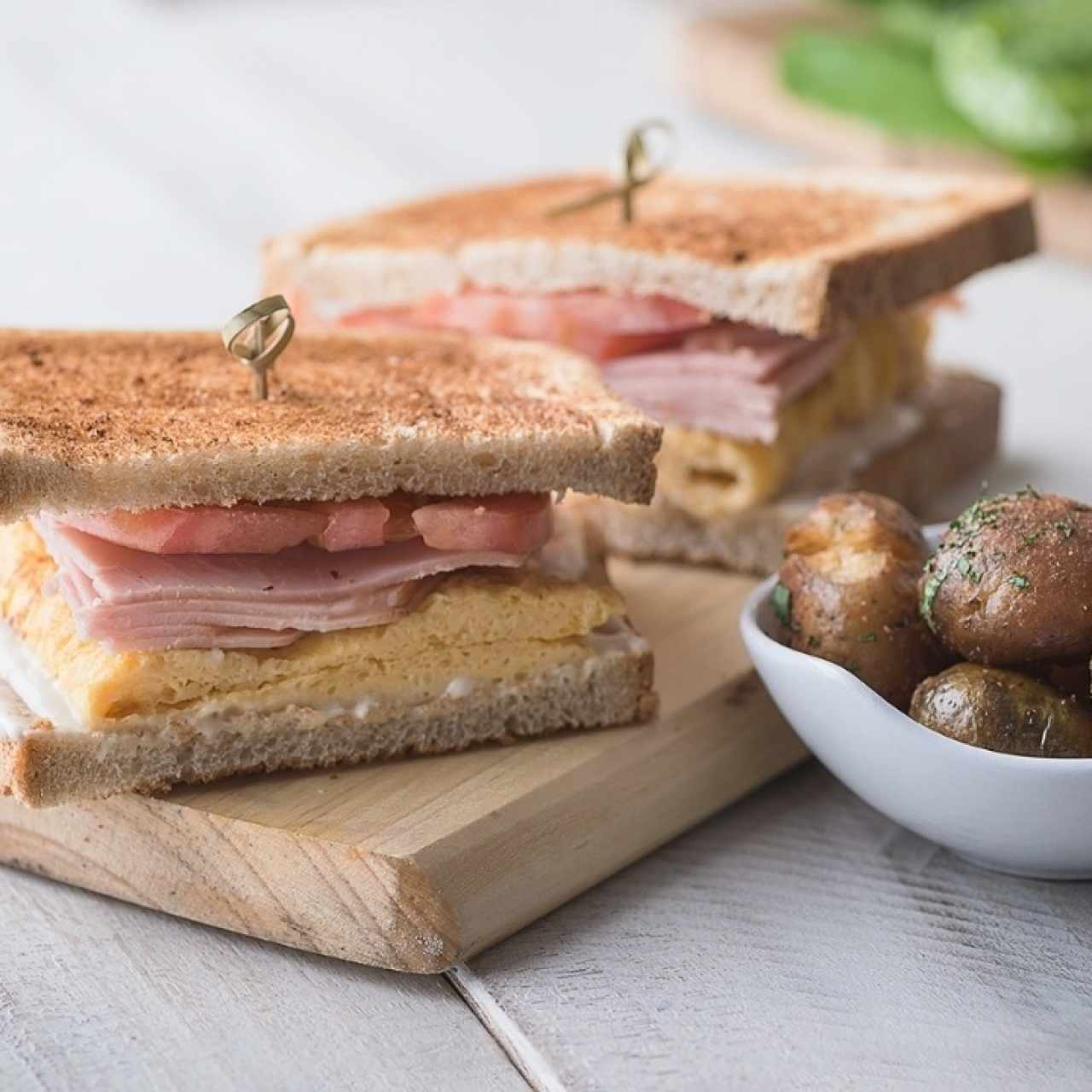 Egg sándwich. 