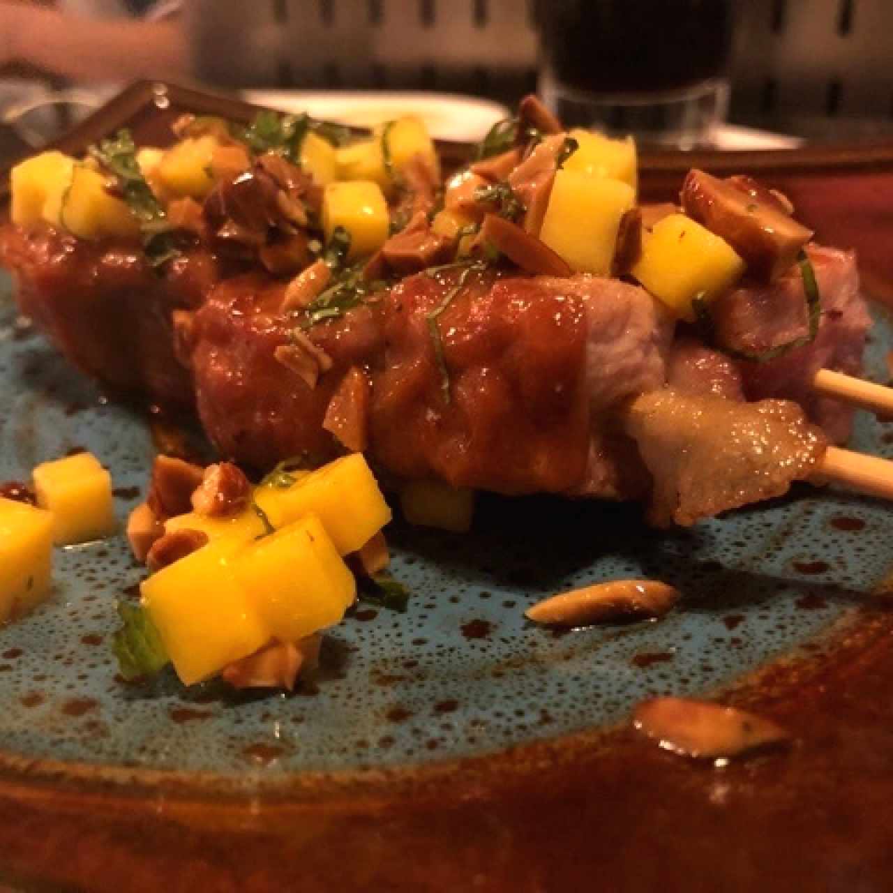 yakitori de cerdo
