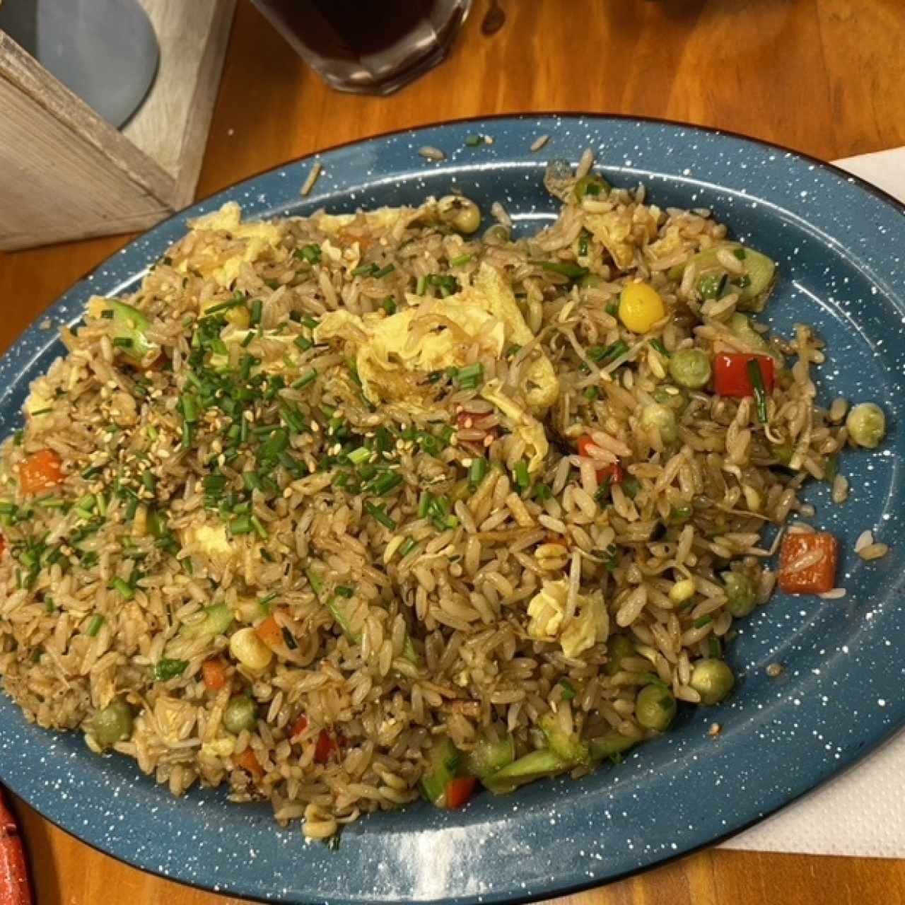 Chaufa vegetariana