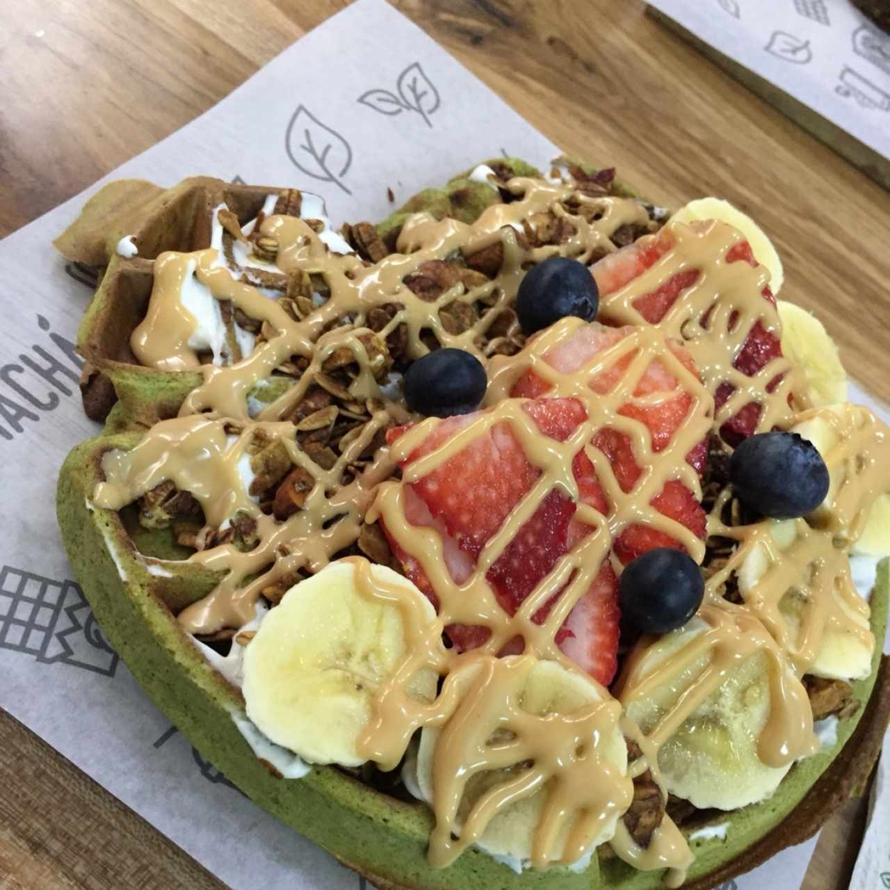 matcha waffles