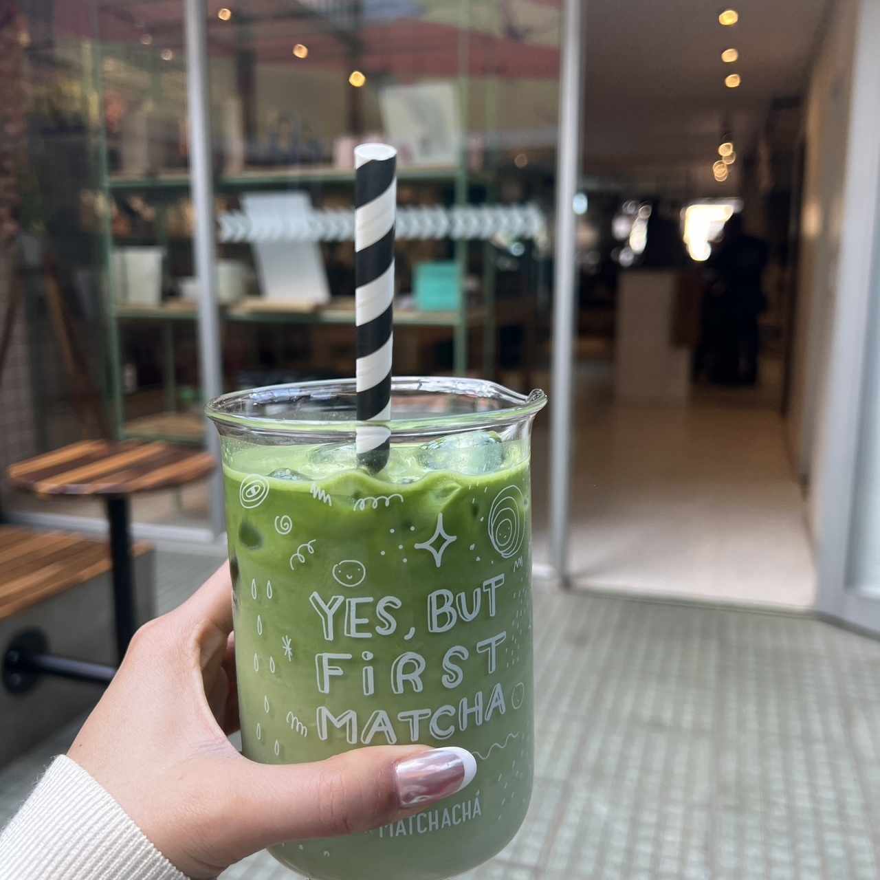 matcha latte frio 