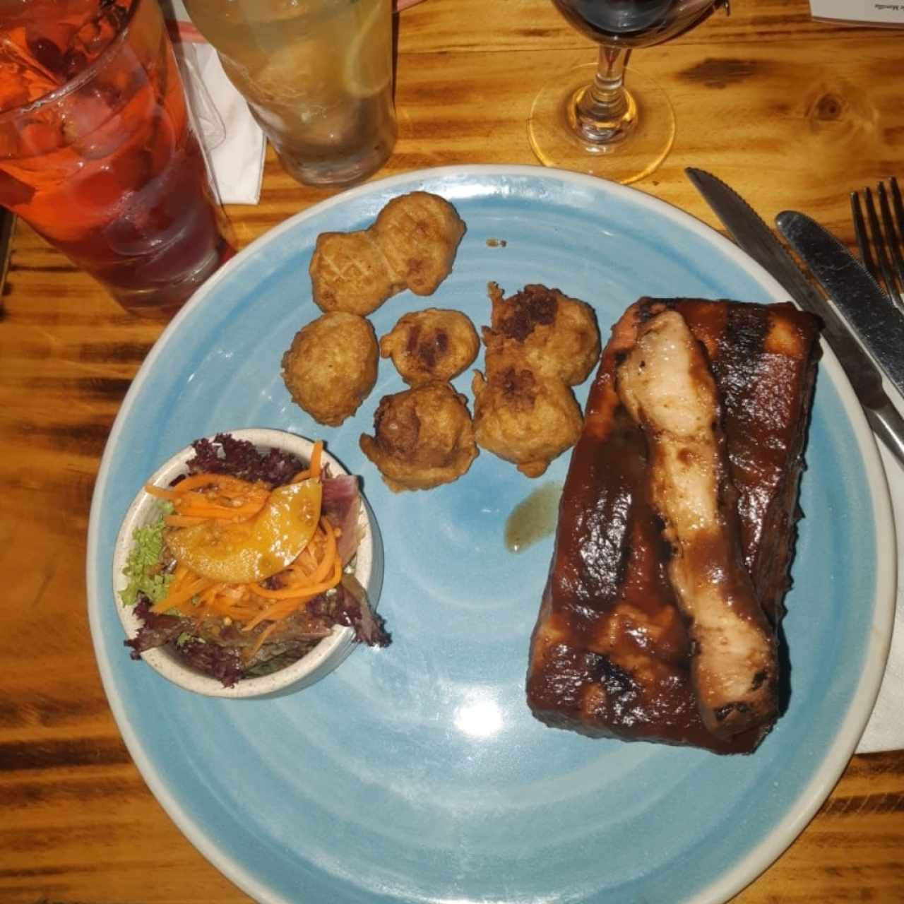 costilla de cerdo con salsa de tamarindo