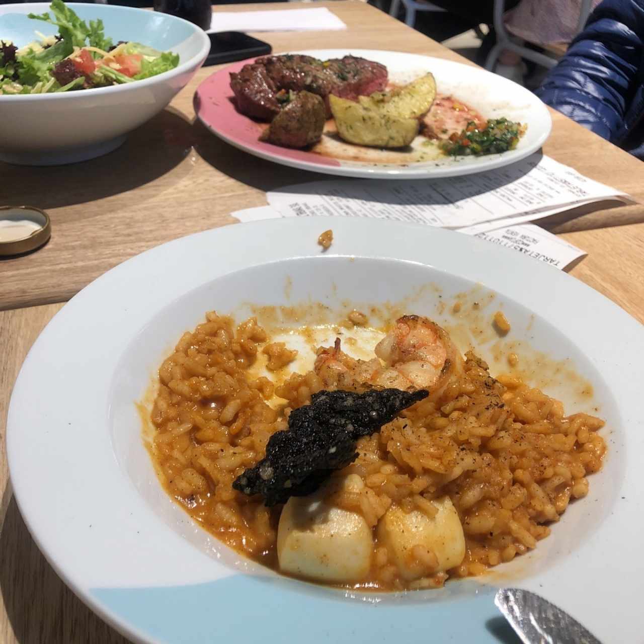 arroz meloso y punta de anca
