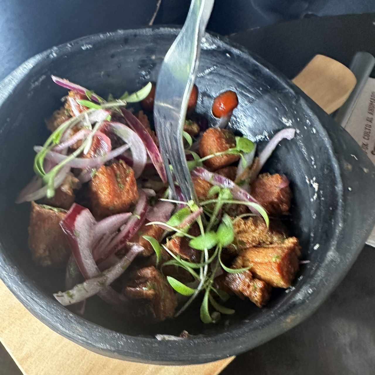 Ceviche de chicharron 