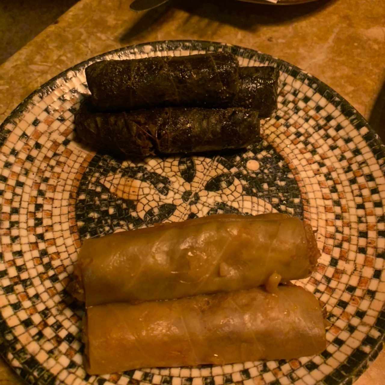 Envueltos de hoja de parra y repollo
