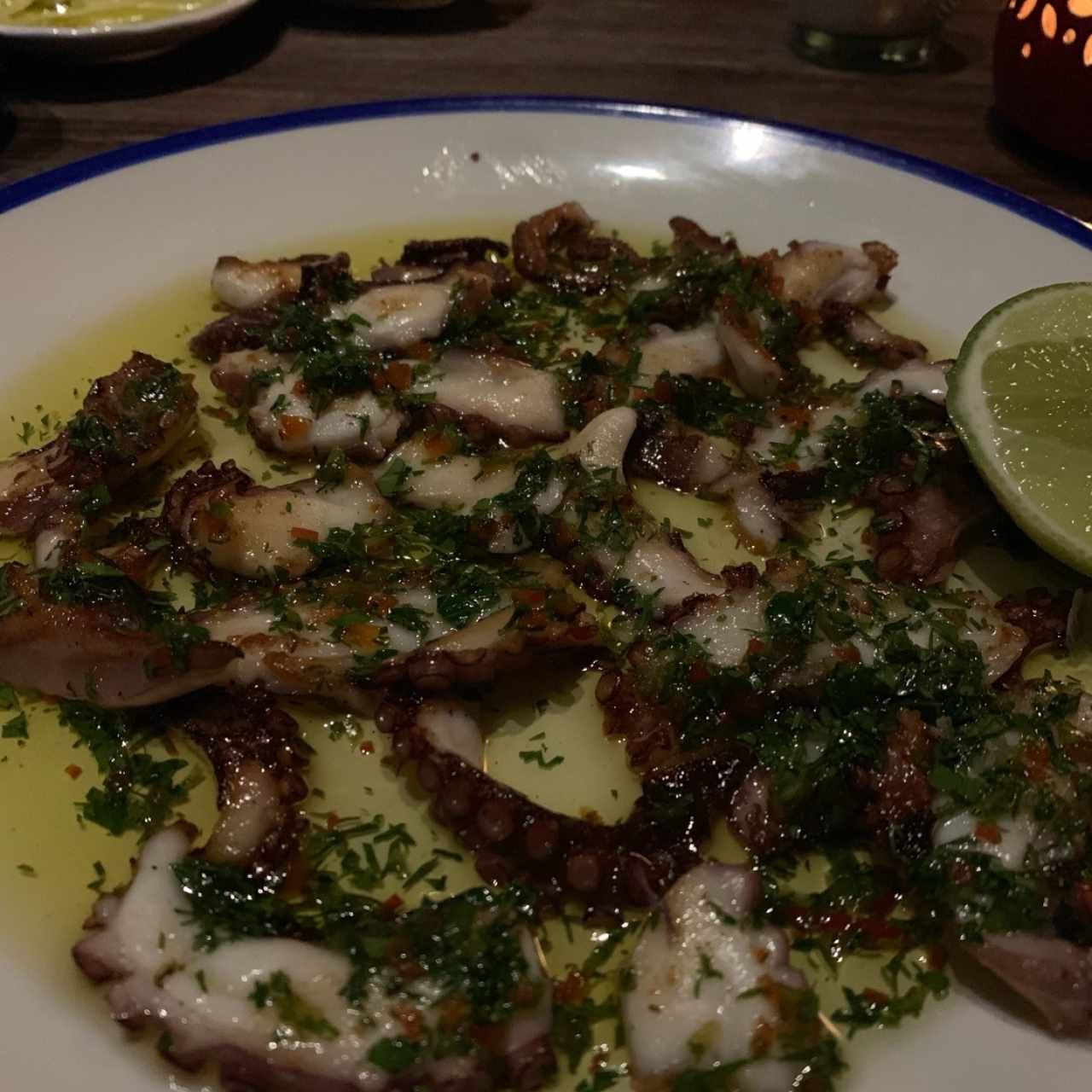 Pulpo de entrada
