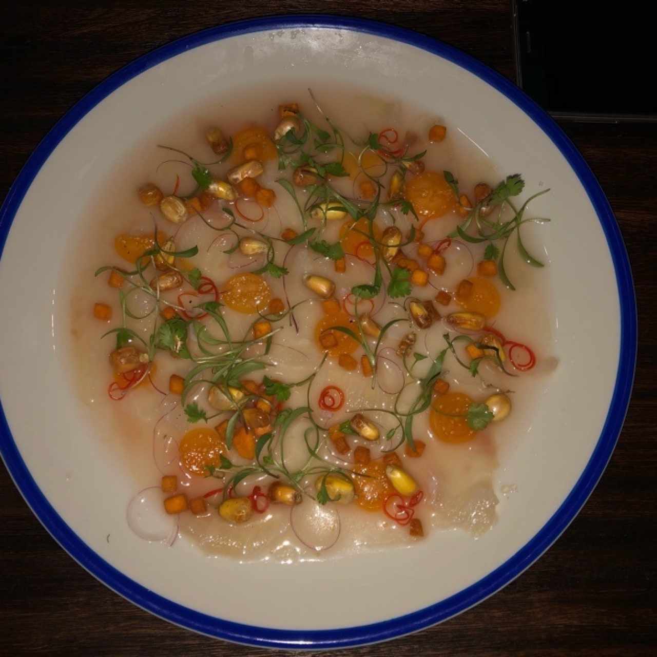 Crudo de pescado blanco