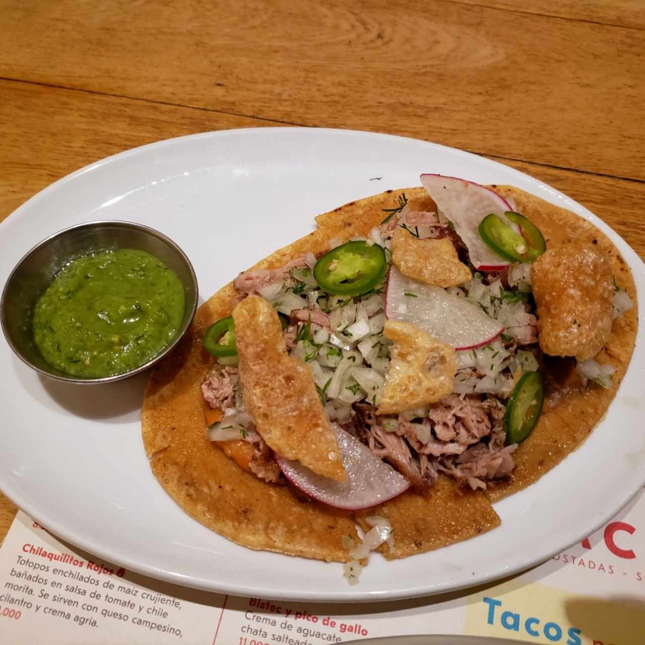 Huarache de Carnitas