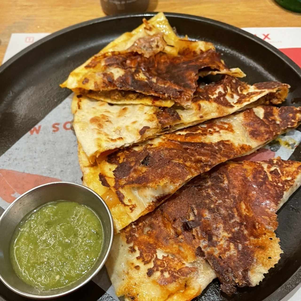 Quesadilla de chorizo 
