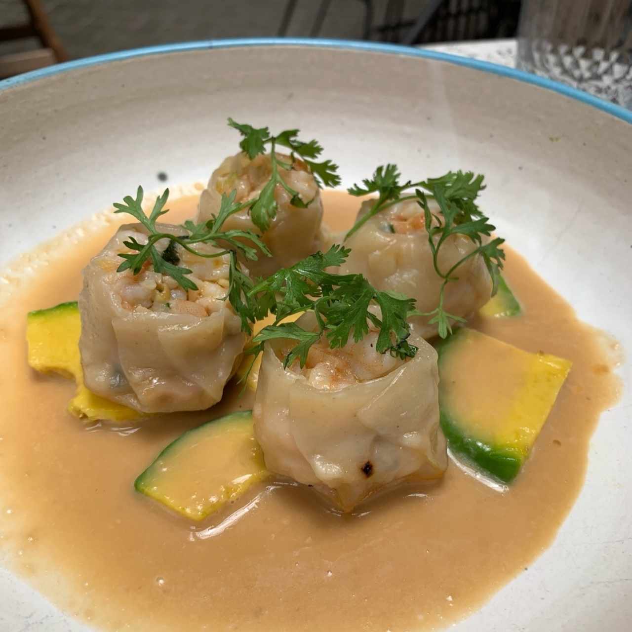 siu mai camaron encocado 