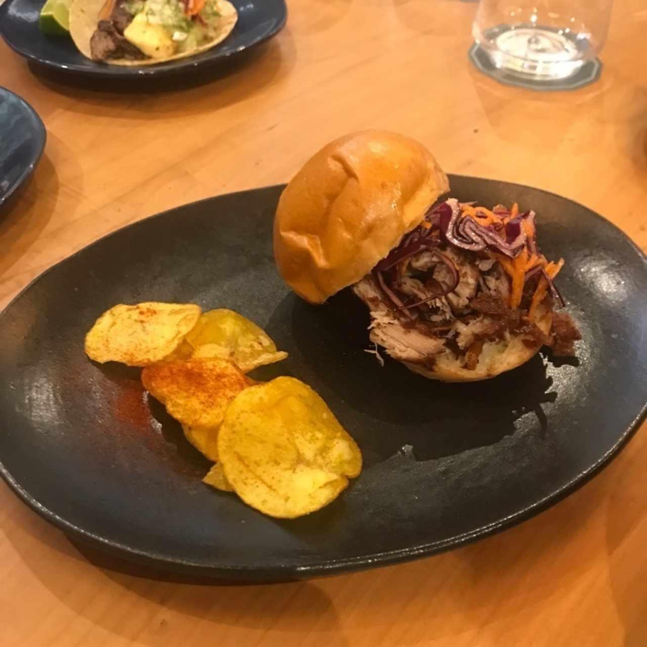 Hamburguesa de pork belly
