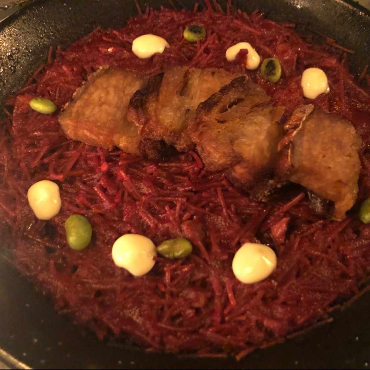 fideua de remolacha