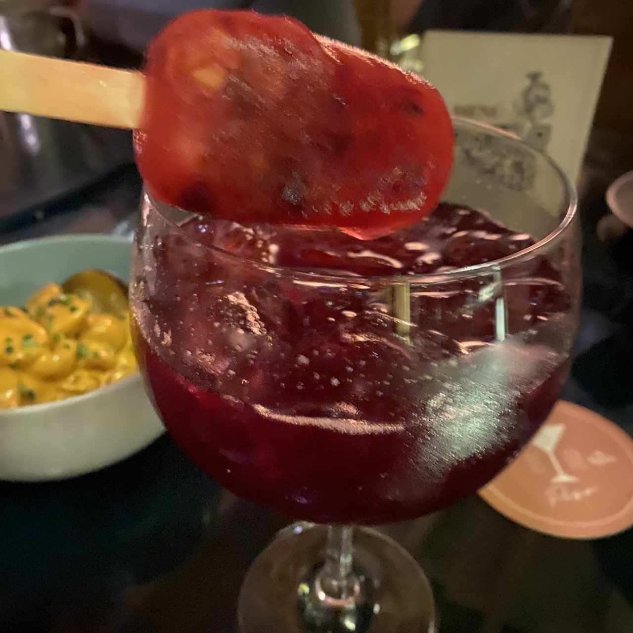 Sangria ice pop