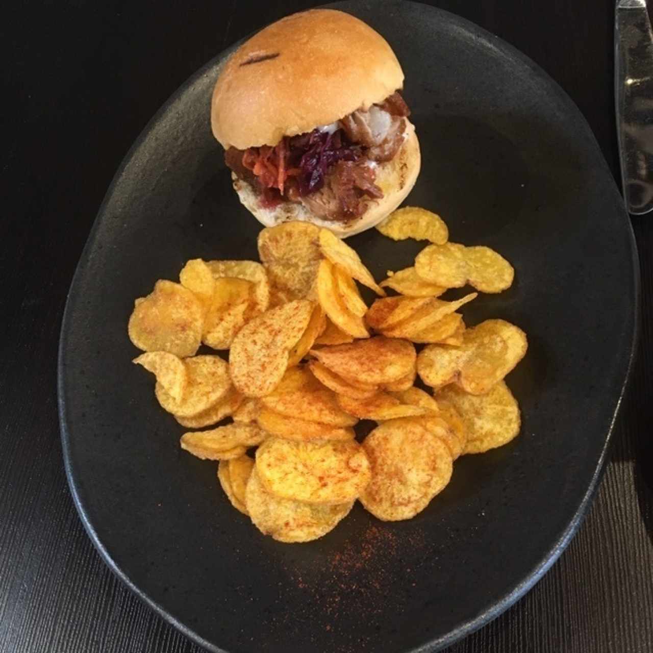 Hamburguesa de cochinillo