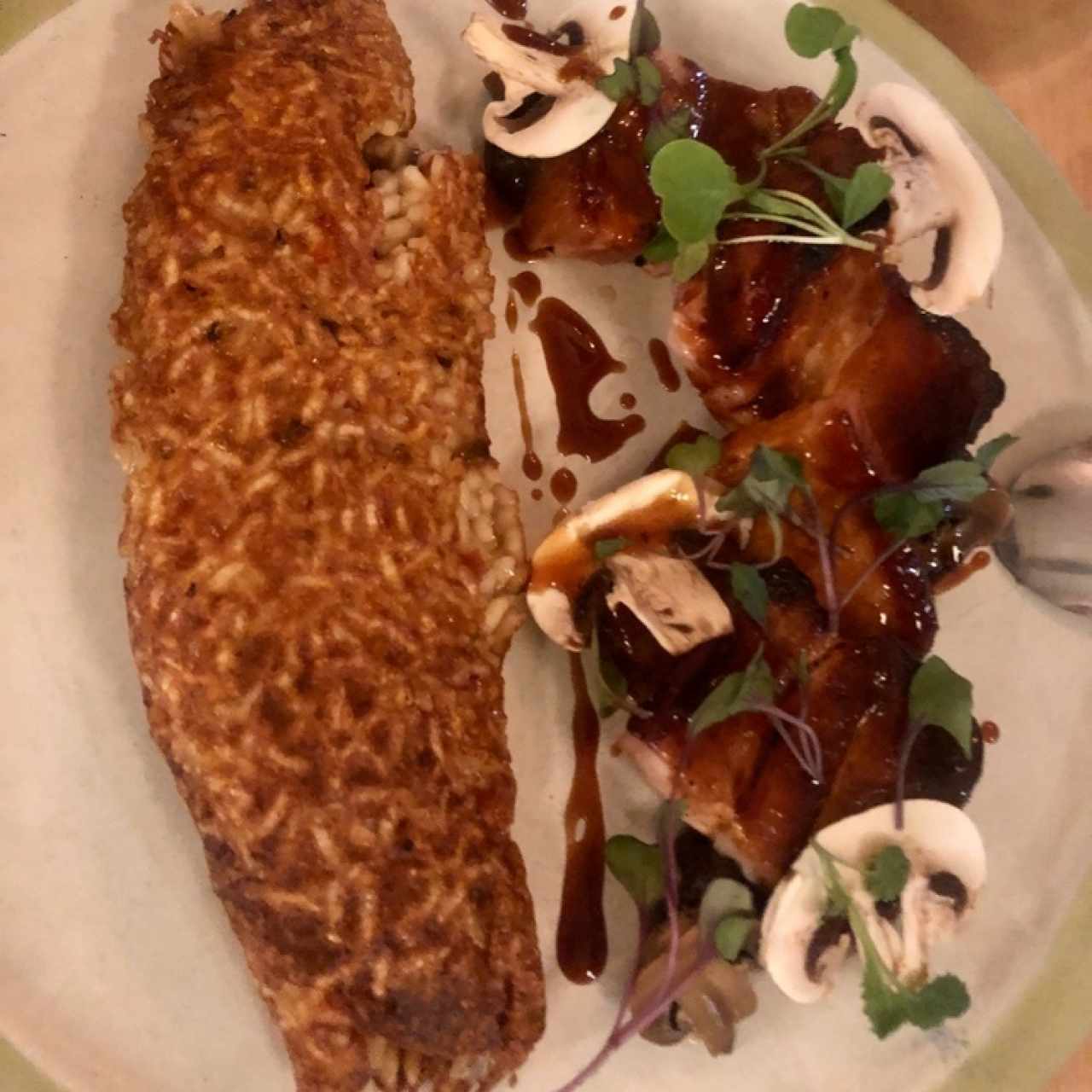 Pulled pork con arroz cremoso