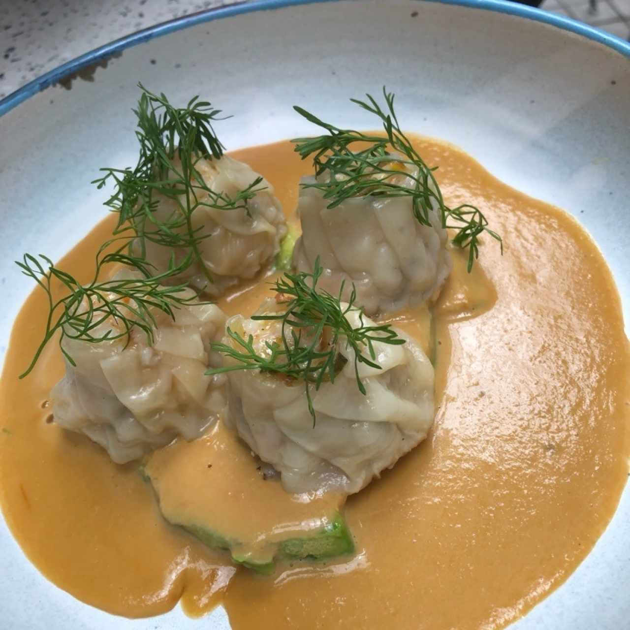 Guiosas rrellenas de camaron