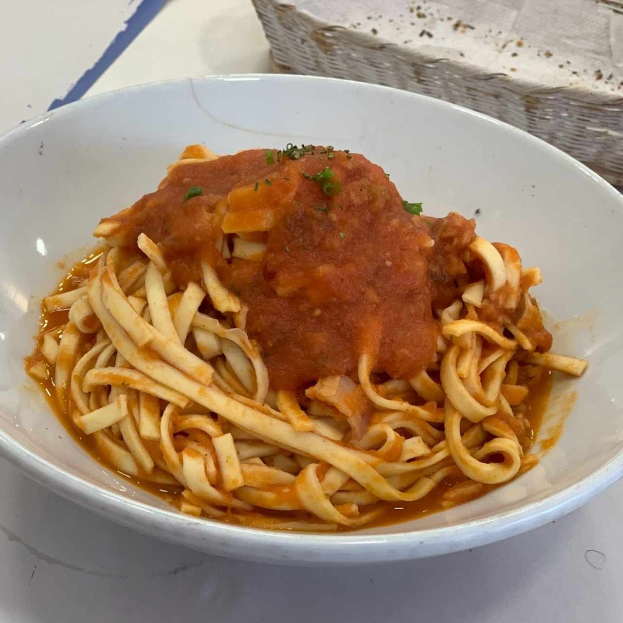 fertuccine amatriciana