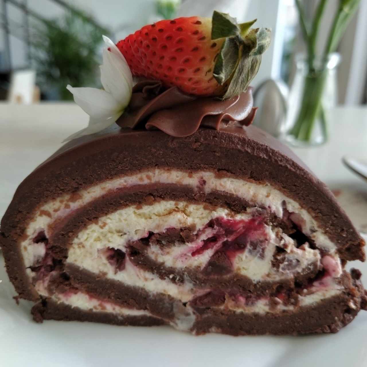 Brazo de reina de chocolate