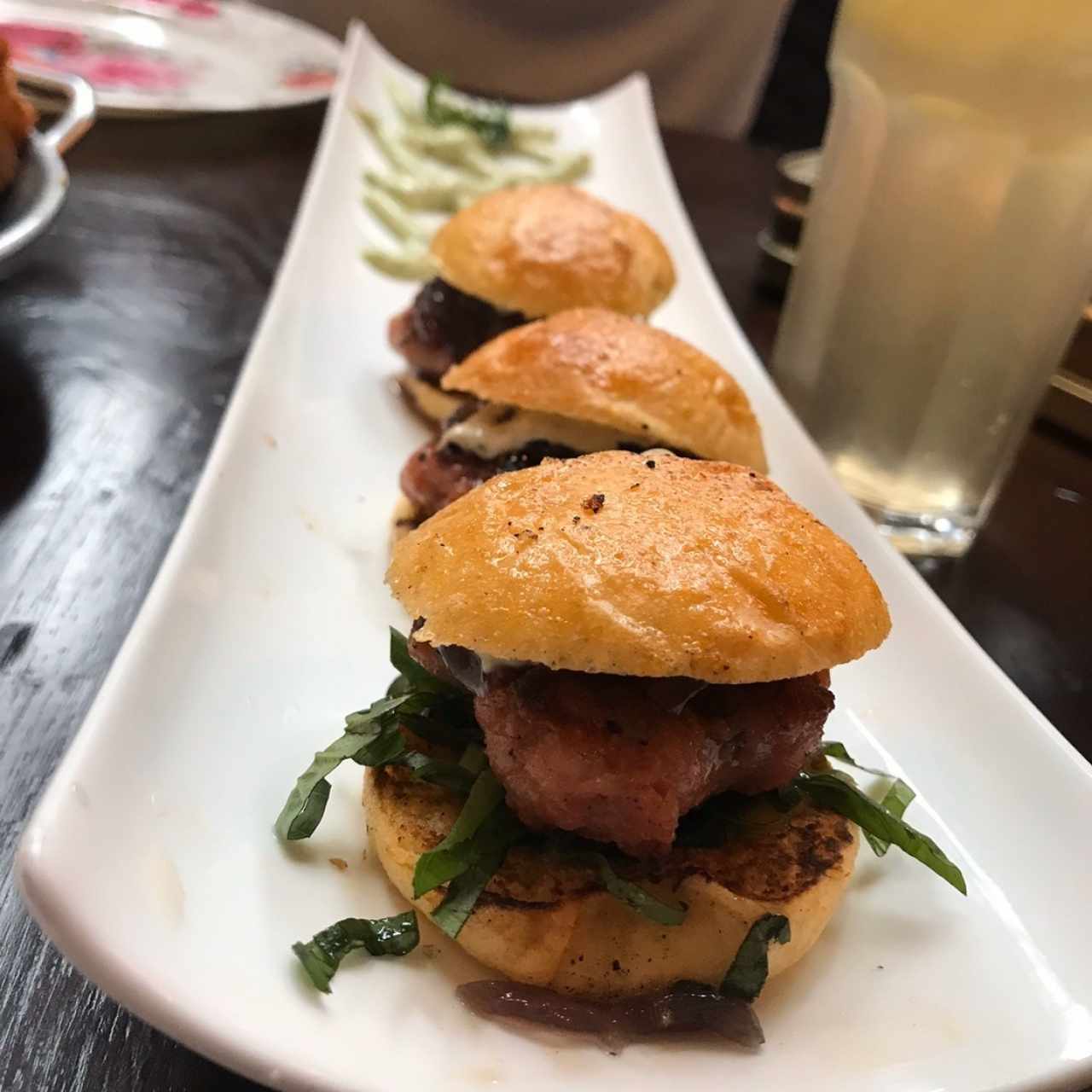 mini burger de chorizo 